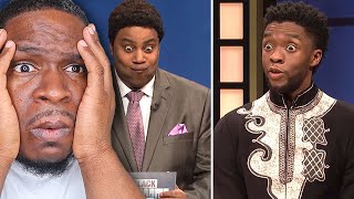 Black Jeopardy with Chadwick Boseman - SNL REACTION