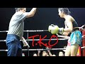 ใจไม่ถึงห้ามดู 衝撃の結末【T.k.o】ヤバすぎる切り裂きの肘打ち！Girls muaythai fight! Omg!!