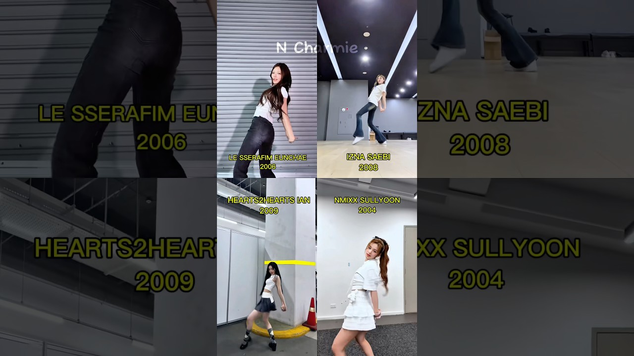 EUNCHAE, SULLYOON, IAN, SAEBI trend BASS DOWN LOW😍 #shorts #lesserafim #hearts2hearts #nmixx #izna