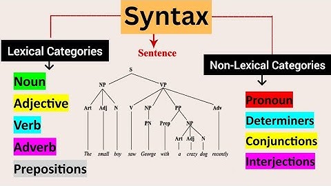 Syntax in Linguistics | Explained in Urdu & Hindi