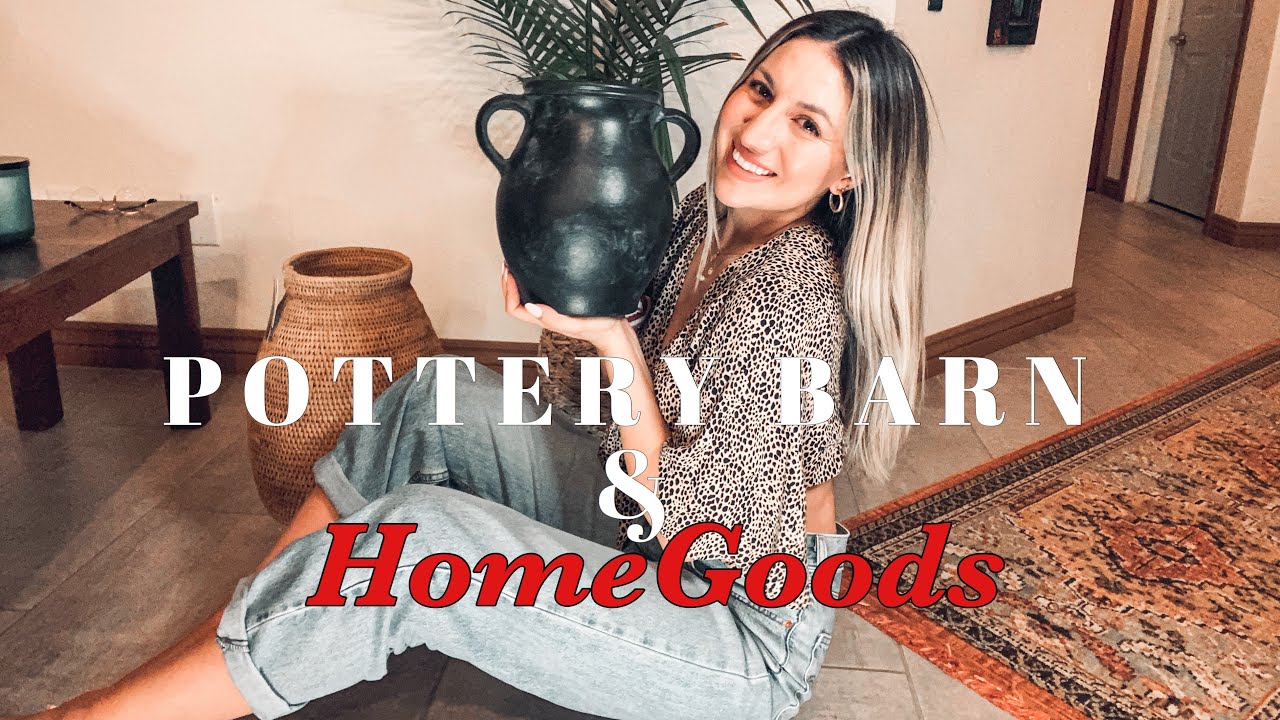 POTTERY BARN AND HOMEGOODS SHOP WITH ME SOME RH DUPES VINTAGE RUGS YouTube