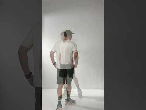 Чоловічі весняно-літні шорти з структурного трикотажу, з кишенями та шнурком на талії, відео 1