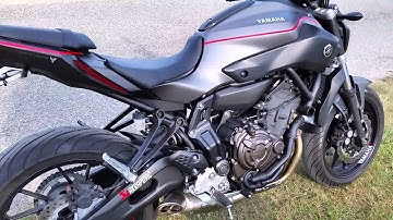 Yamaha MT 07 Akrapovic modified DB Killer