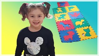 Elis,  yer karosu ile renkleri, şekilleri ve hayvanları öğreniyor. Eğlenceli çocuk oyun videoları screenshot 2