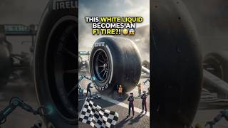 THIS WHITE LIQUID BECOMES AN F1 TIRE?!😳😱