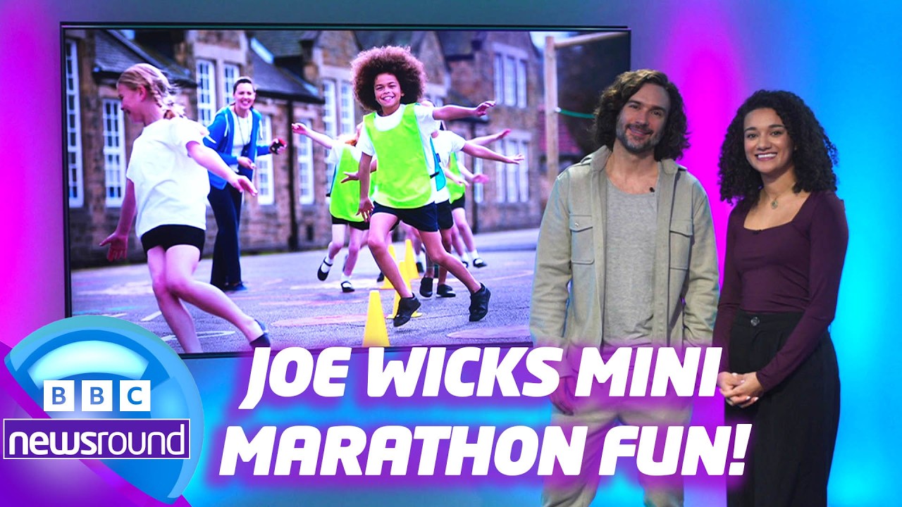 Joe Wicks Talks Mini London Marathon 💪🏃‍♂️ | Get Kids Active | BBC Newsround