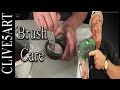 Brush Care, Acrylic painting for beginners, #clive5art