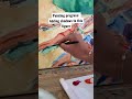 A glimpse of my painting progress in real time  painting a beach scene beachpainting oilpaint