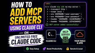 how to add MCP servers using Claude CLI - on Unlimited Free Claude Code