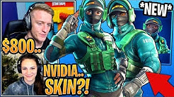 streamers react to new 800 nvidia reflex instinct skins in the item shop fortnite duration 10 14 - exclusive nvidia skin fortnite