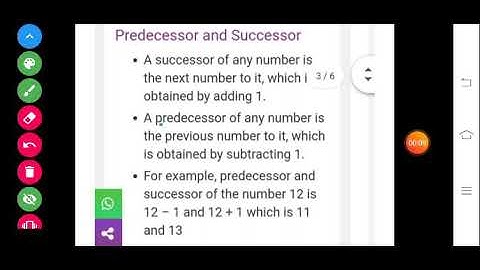 Predecessor and successor of class 6 chapter 2 whole number second video of introduction