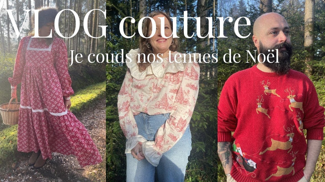 🫎 VLOG couture : Suivez-moi dans la couture de nos tenues de Noël 🫎