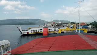 Island crossing in Indonesia.. Bali to Java Island.. Gilimanuk to Ketapang port