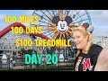 100 Miles, 100 Days, $100 Treadmill Day 20