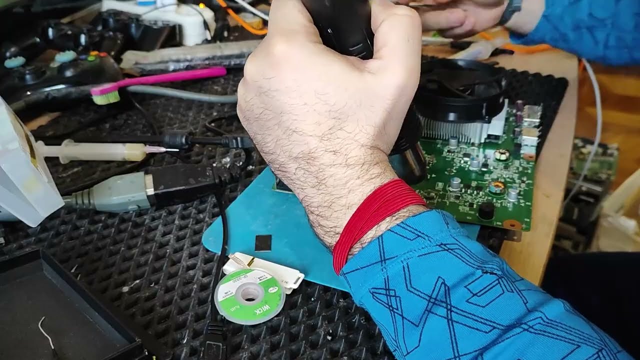 100 Ремонт Подписчику №100 г.Ишим Xbox360 Замена MMC 4gb На 16mb