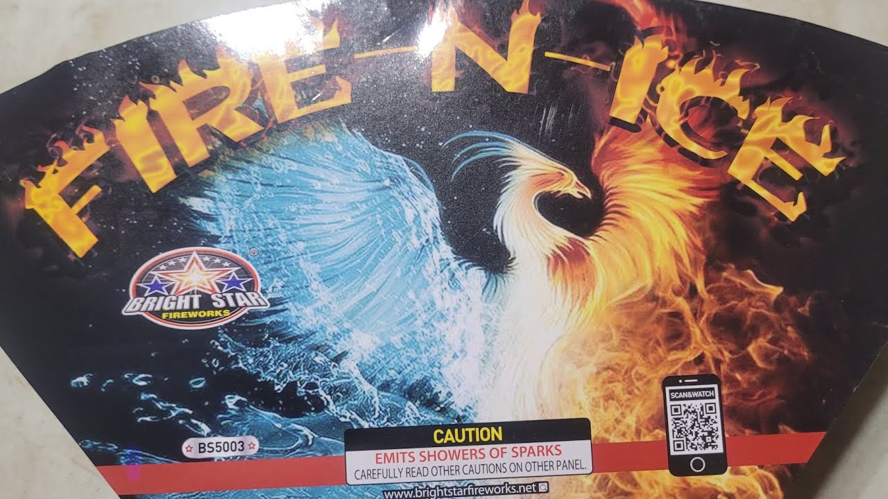 Fire N Ice 500 gram fountain from Bright Star Fireworks fireworks 