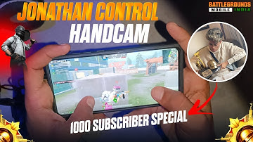 Jonathan Control Handcam | 1000 Subscriber Special - BGMI / PUBG MOBILE 2 Finger Claw 