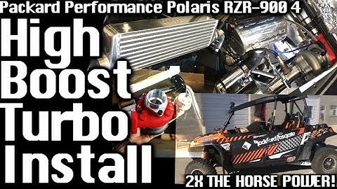 "High Boost" Turbo Install & Test Run - Polaris RZR 900 - Packard Performance
