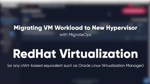 Short Demo: Automated Compute Migration from VMware to Red Hat Virtualization