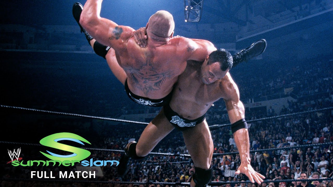 FULL MATCH The Rock vs Brock Lesnar  WWE Undisputed Title Match SummerSlam 2002