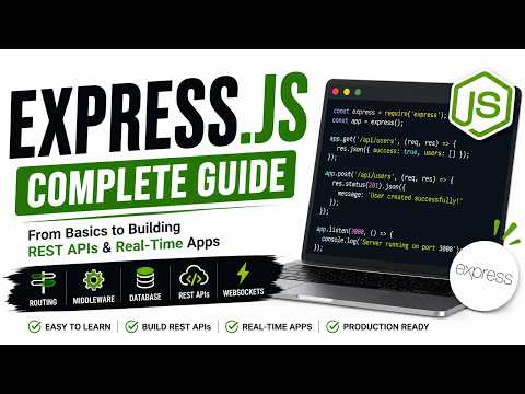 What is Express.js? Express.js Explained: Routing, Middleware, REST APIs & Backend Basics