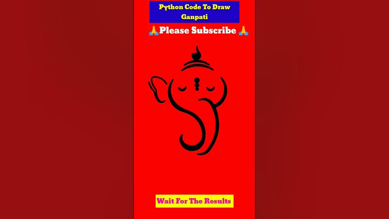 Python Code To Draw Ganpati|Draw Ganpati In Python Turtle With Code|# ...