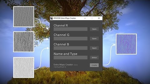 #NVJOB Extra Maps Creator (For Unity, Unreal Engine, CryEngine. PBR Materials.)