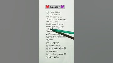Thumbnail of Golden - HUNTR/X (lyrics)#viral #kpopdemonhunters#huntrix