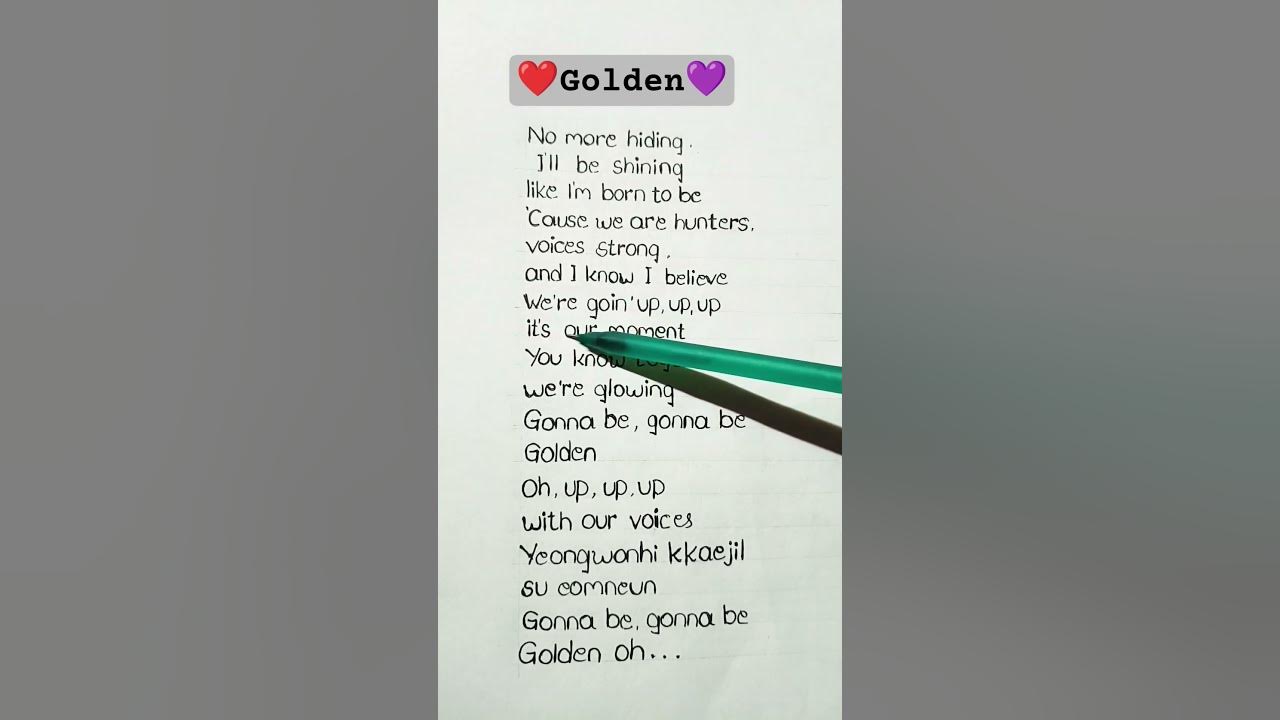 Golden - HUNTR/X (lyrics)#viral #kpopdemonhunters#huntrix
