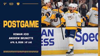 Roman Josi and Andrew Brunette - Postgame: April 6, 2026