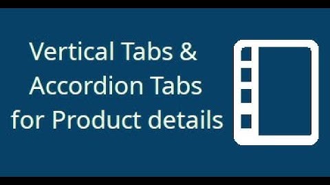WooCommerce Vertical and accordion tabs for product details