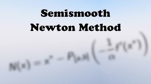 The Semismooth Newton Method