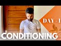 Day 1  conditioning  21 days yoga challenge  prashantjyoga