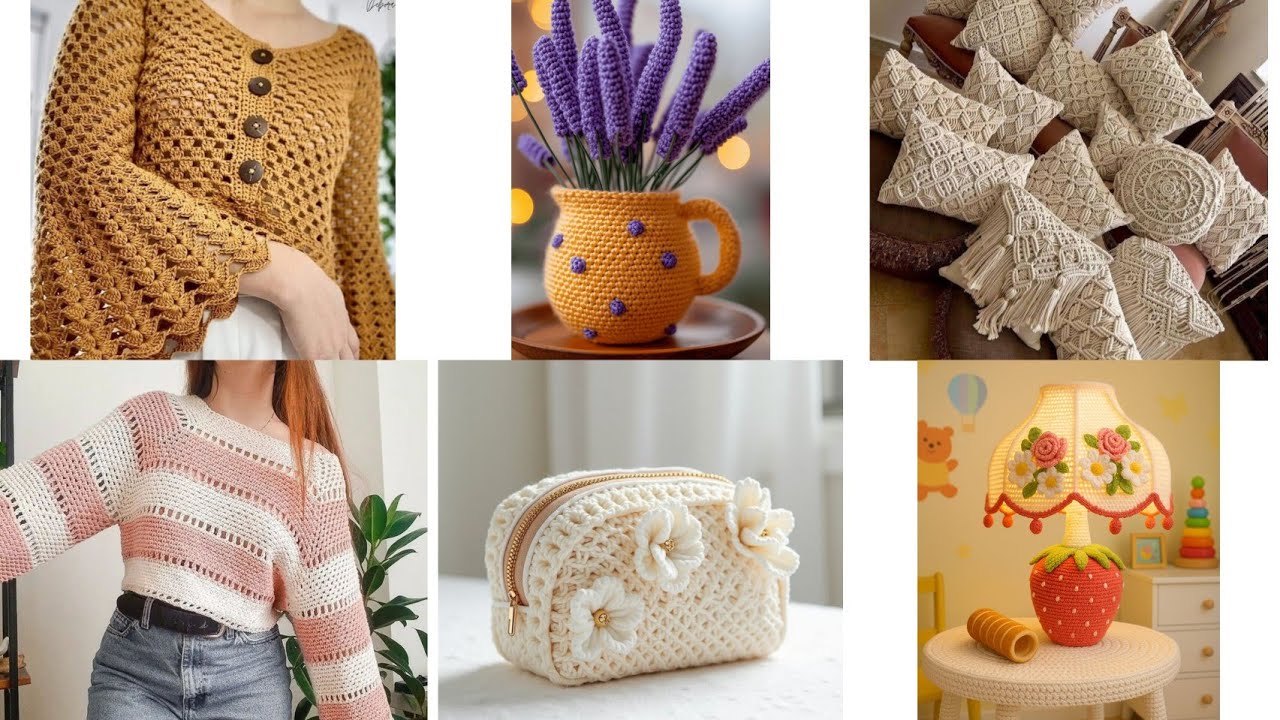 Crochet best tutorials 📈handmade items #crochethook #crochet                            