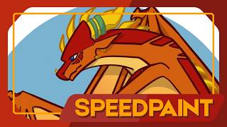 Drawing a Random Wings of Fire SkyWing OC [Speedpaint]