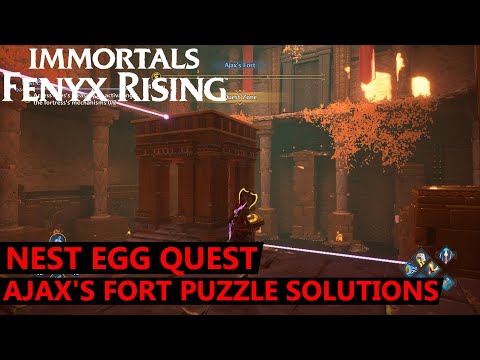 Immortals Fenyx Rising Nest Egg - Ajax's Fort Puzzle Solutions - How to Activate Fortress Mechanisms