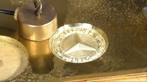 CNC router 3D machining into solid brass