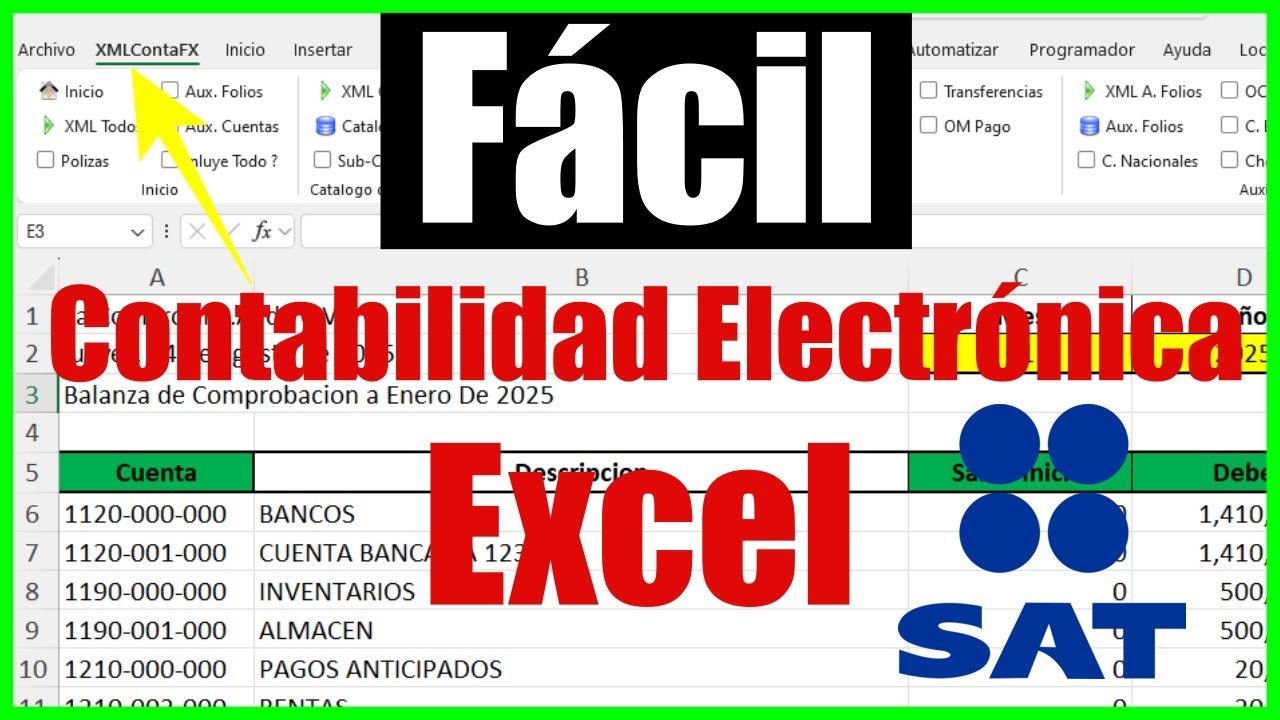 Contabilidad Electrónica en Excel XMLContaFX 1 0 YouTube Contabilidad Electrónica en Excel XMLContaFX 1 0 YouTube
