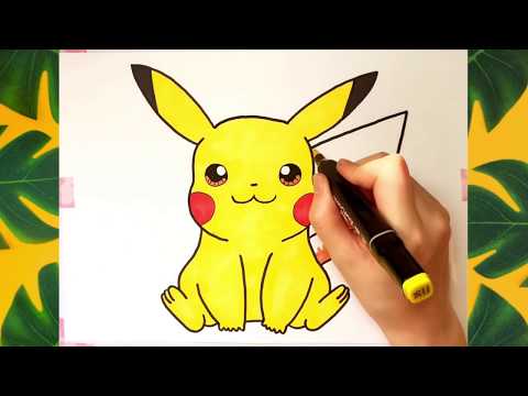 Video: Cara Menggambar Pikachu