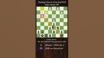 Hacking Chess #105 - Careless Defence #shorts #chess #chessshorts #hacks