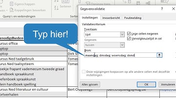 Joyce Van Mele - gegevensvalidatie in excel 2016