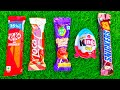 ASMR Most Popular Candys / some lots of colorful rainbow lollipop candy / unpacking chocolate eat 🍭