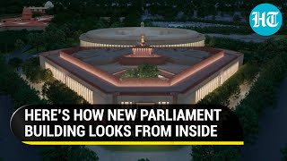 Modi govt shares inside pics of India’s new Parliament; Building ready for Budget? | Watch