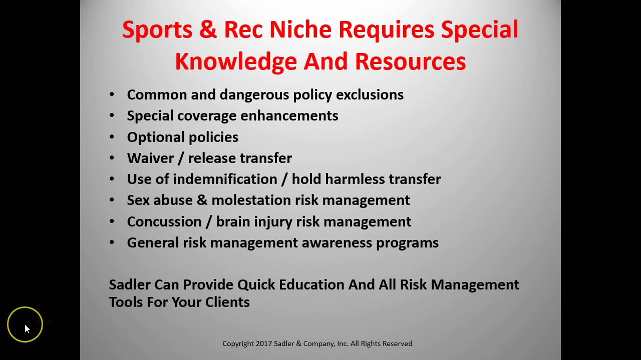 Sports and Recreation Insurance for USA Insurance Network Sports and Recreation Insurance for USA Insurance Network