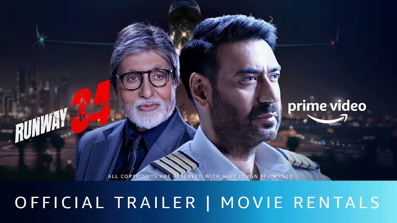 Runway 34 – Official Trailer | Rent Now On Prime Video Store | Amitabh Bachchan, Ajay Devgn, Rakul P
