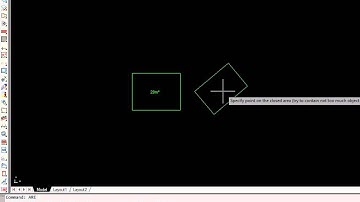 Create a space with a exact area in Autocad with APLUS plug-in.