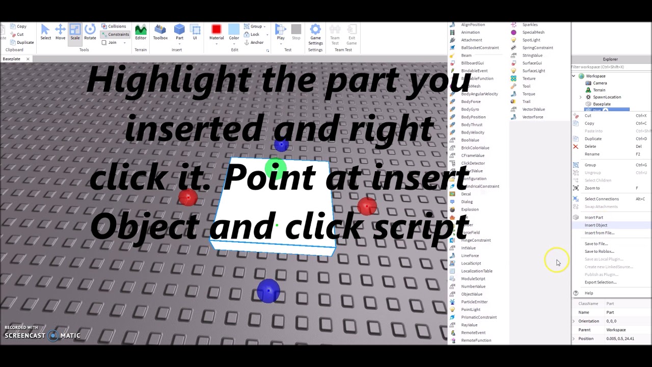 Roblox How To Make A Checkpoint In A Obby Free Robux Hack For Mobile - how to make a roblox obby save