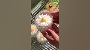 Why not turn them into daisy candles? If you don’t know what to do with empty ribbed candle jars.