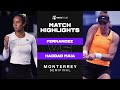 Leylah Fernandez vs. Beatriz Haddad Maia | 2022 Monterrey Semifinals | WTA Match Highlights