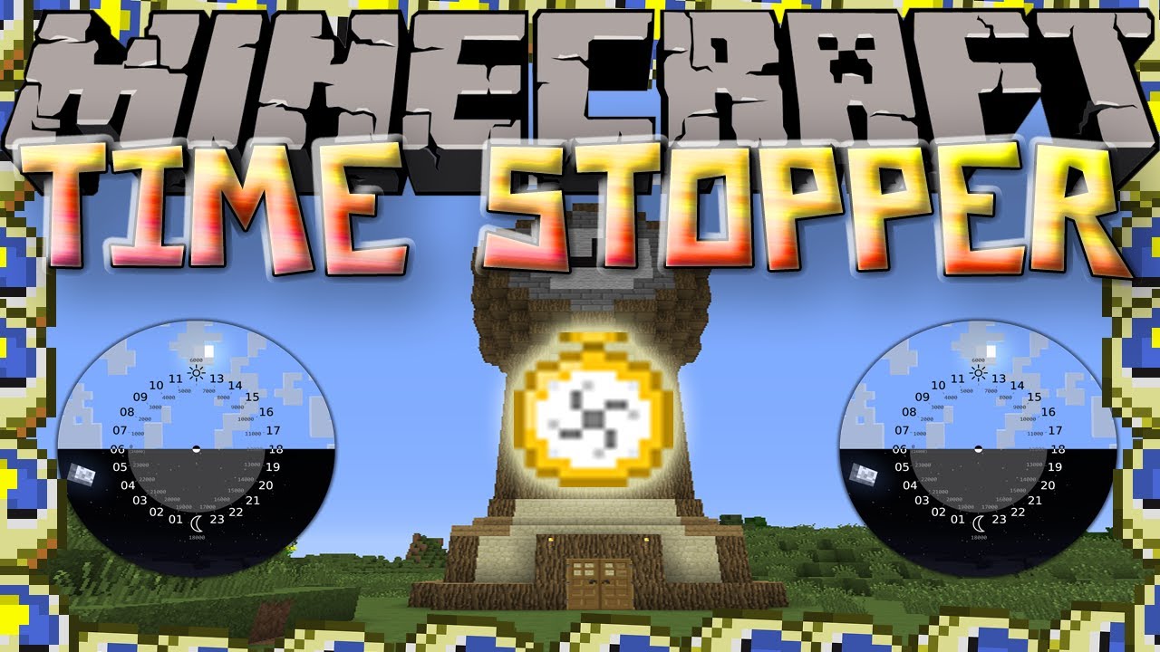 Minecraft, Time Stopper! (stop time in minecraft)